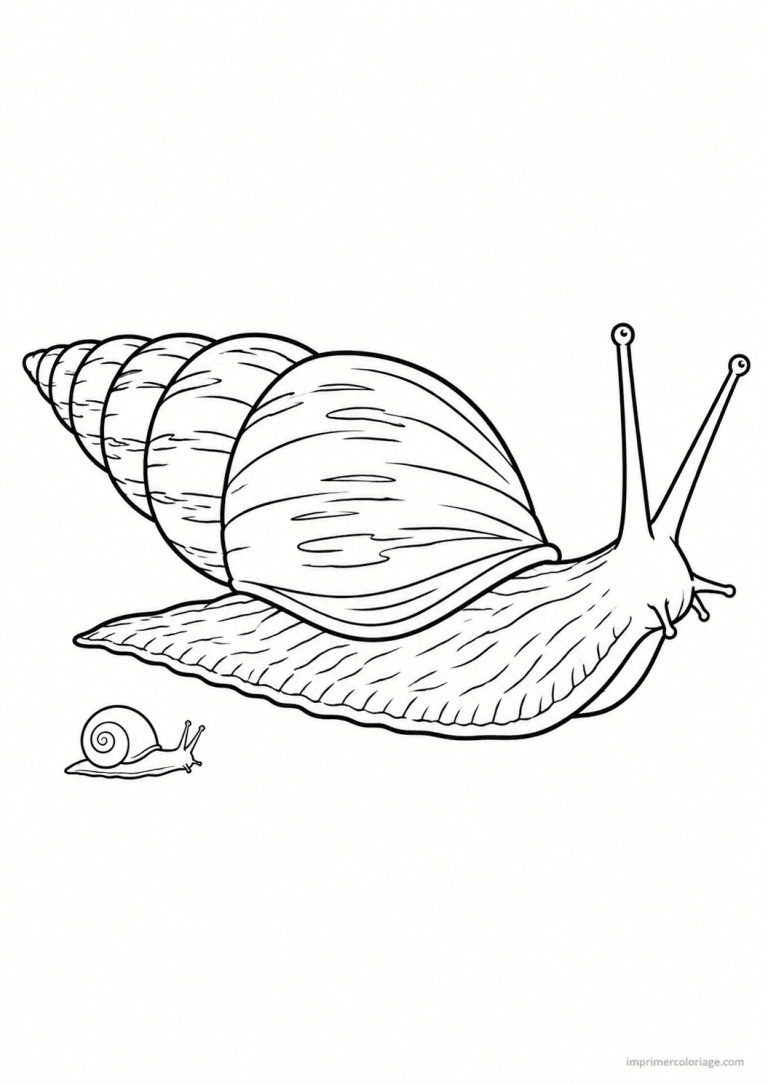 coloriage escargot geant africain à imprimer coloriage escargot geant africain - dessin gratuit à imprimer