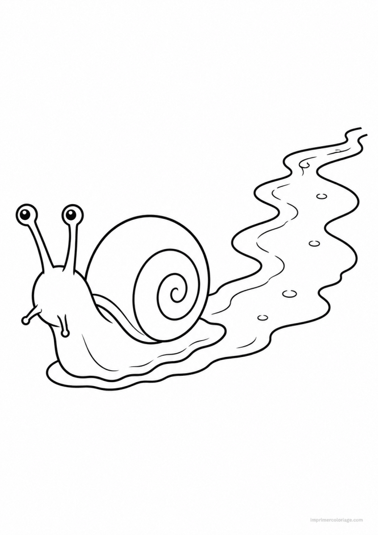 coloriage escargot trace bave à imprimer coloriage escargot trace bave - dessin gratuit à imprimer