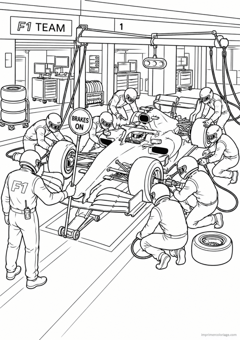 coloriage f1 arrivee drapeau - dessin gratuit &agrave; imprimer