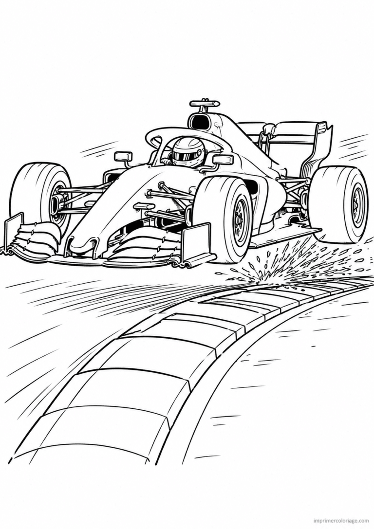 coloriage f1 voiture trophee - dessin gratuit &agrave; imprimer