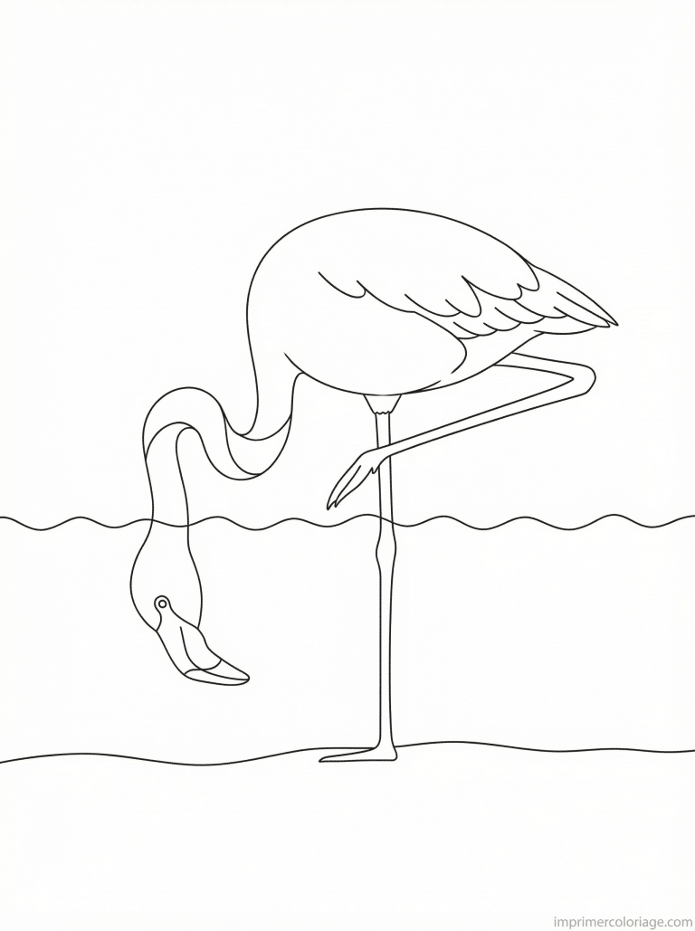 coloriage flamant rose filtre bec à imprimer coloriage flamant rose filtre bec - dessin gratuit à imprimer
