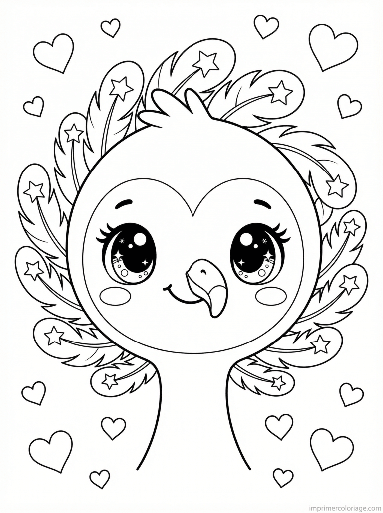 coloriage flamant rose kawaii visage à imprimer coloriage flamant rose kawaii visage - dessin gratuit à imprimer