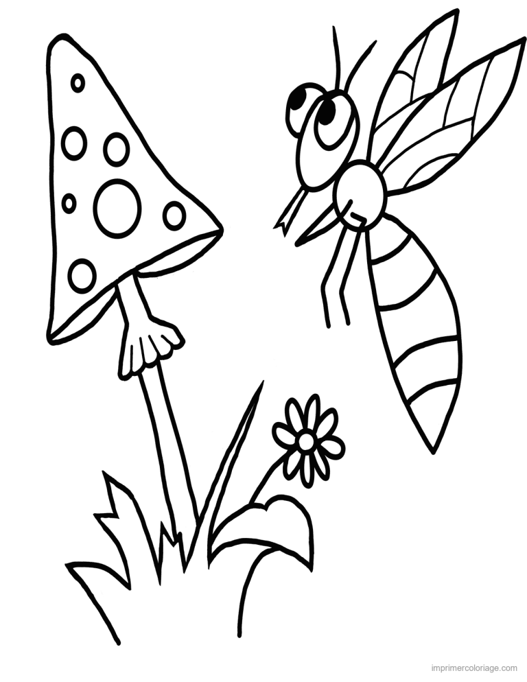 coloriage insecte guepe 2 à imprimer coloriage insecte guepe 2 - dessin gratuit à imprimer