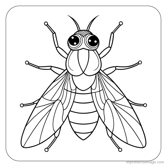coloriage insecte mouche 18 à imprimer coloriage insecte mouche 18 - dessin gratuit à imprimer