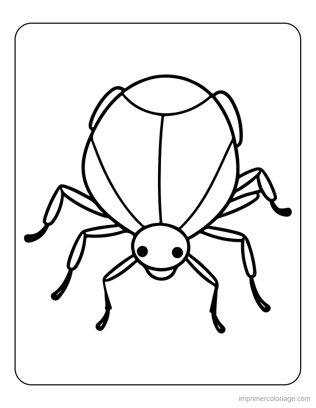 coloriage insecte scarabee 61 à imprimer coloriage insecte scarabee 61 - dessin gratuit à imprimer