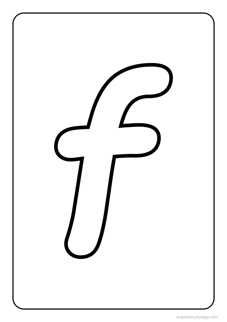 coloriage lettre f minuscule gros traits - dessin gratuit &agrave; imprimer