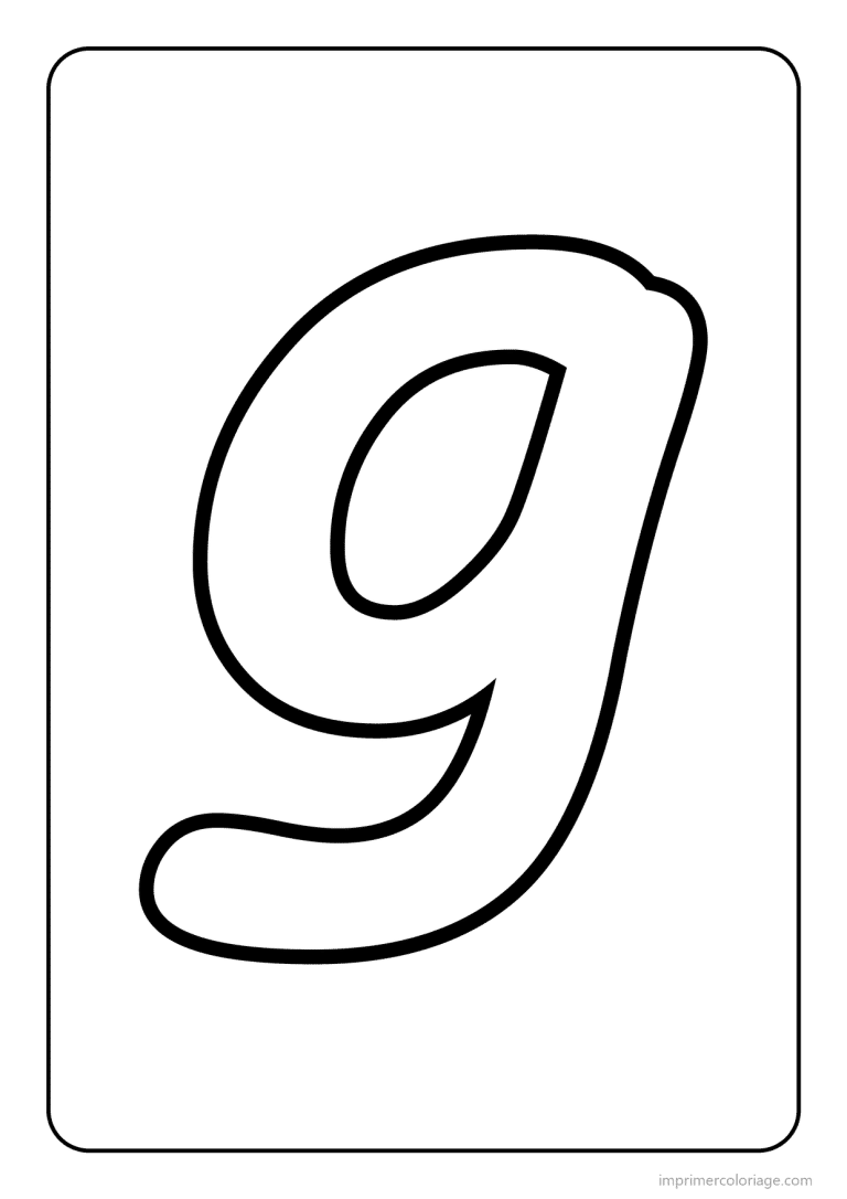 coloriage lettre g minuscule gros traits - dessin gratuit &agrave; imprimer