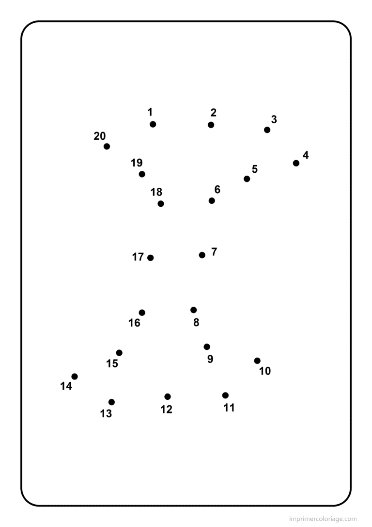 coloriage lettre i majuscule points a relier - dessin gratuit &agrave; imprimer