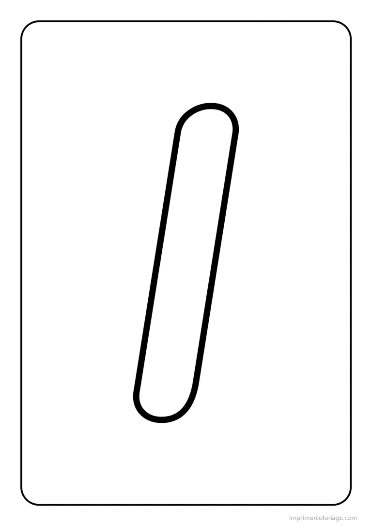 coloriage lettre l minuscule gros traits - dessin gratuit &agrave; imprimer