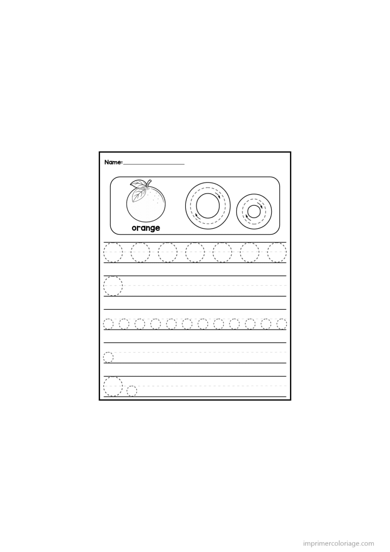 coloriage lettre o ecriture - dessin gratuit &agrave; imprimer