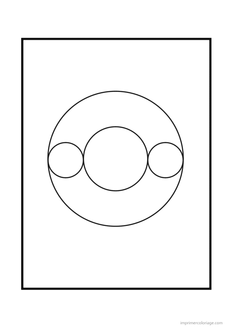 coloriage lettre o geometrique - dessin gratuit &agrave; imprimer