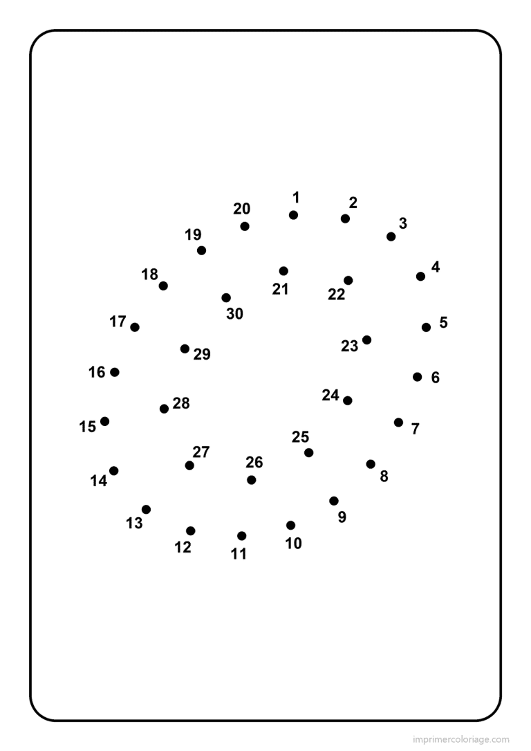 coloriage lettre o majuscule points a relier - dessin gratuit &agrave; imprimer
