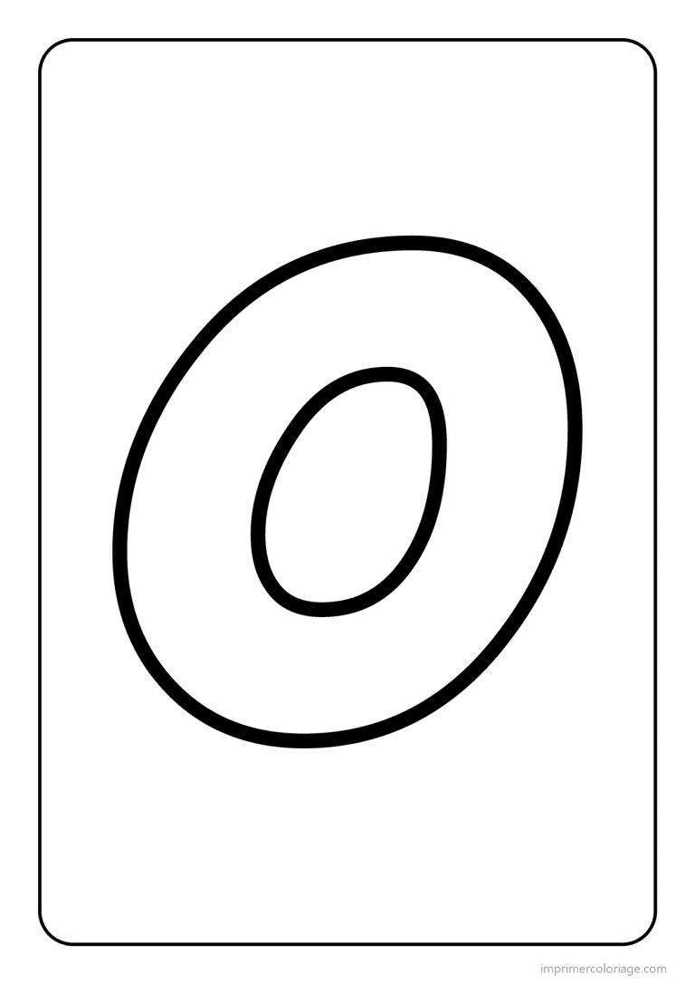 coloriage lettre o minuscule gros traits - dessin gratuit &agrave; imprimer