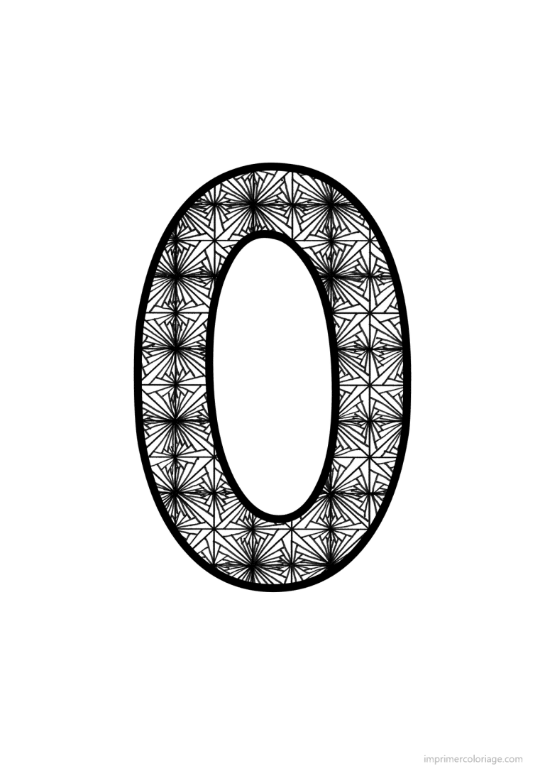 coloriage lettre o motif fleuri - dessin gratuit &agrave; imprimer