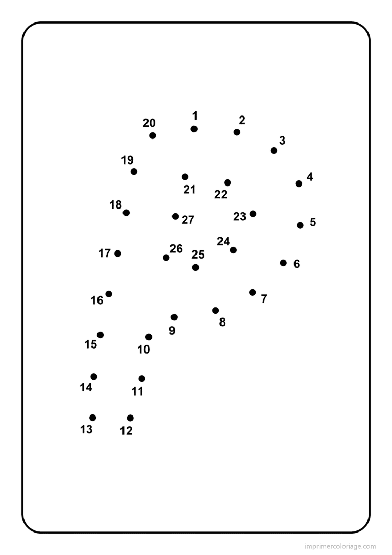 coloriage lettre p majuscule points a relier - dessin gratuit &agrave; imprimer