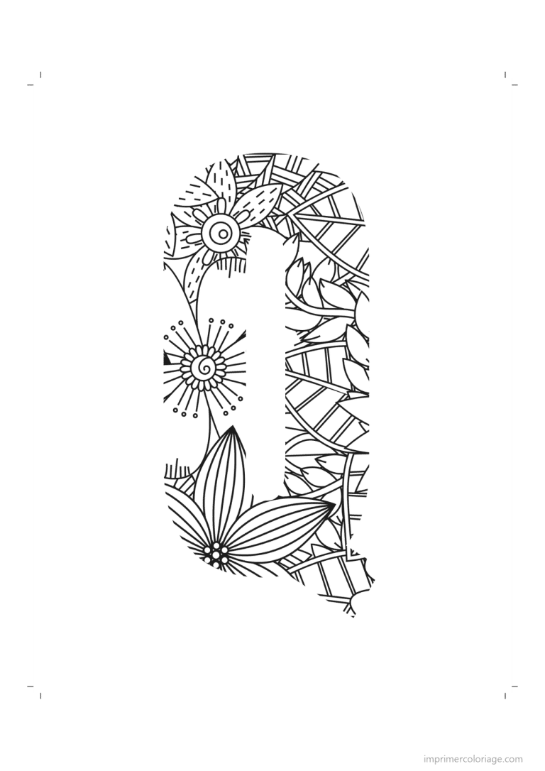 coloriage lettre q zentangle - dessin gratuit &agrave; imprimer