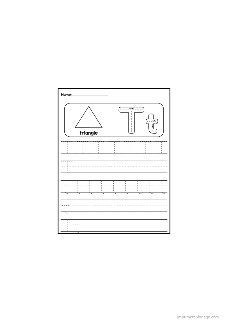 coloriage lettre t ecriture - dessin gratuit &agrave; imprimer
