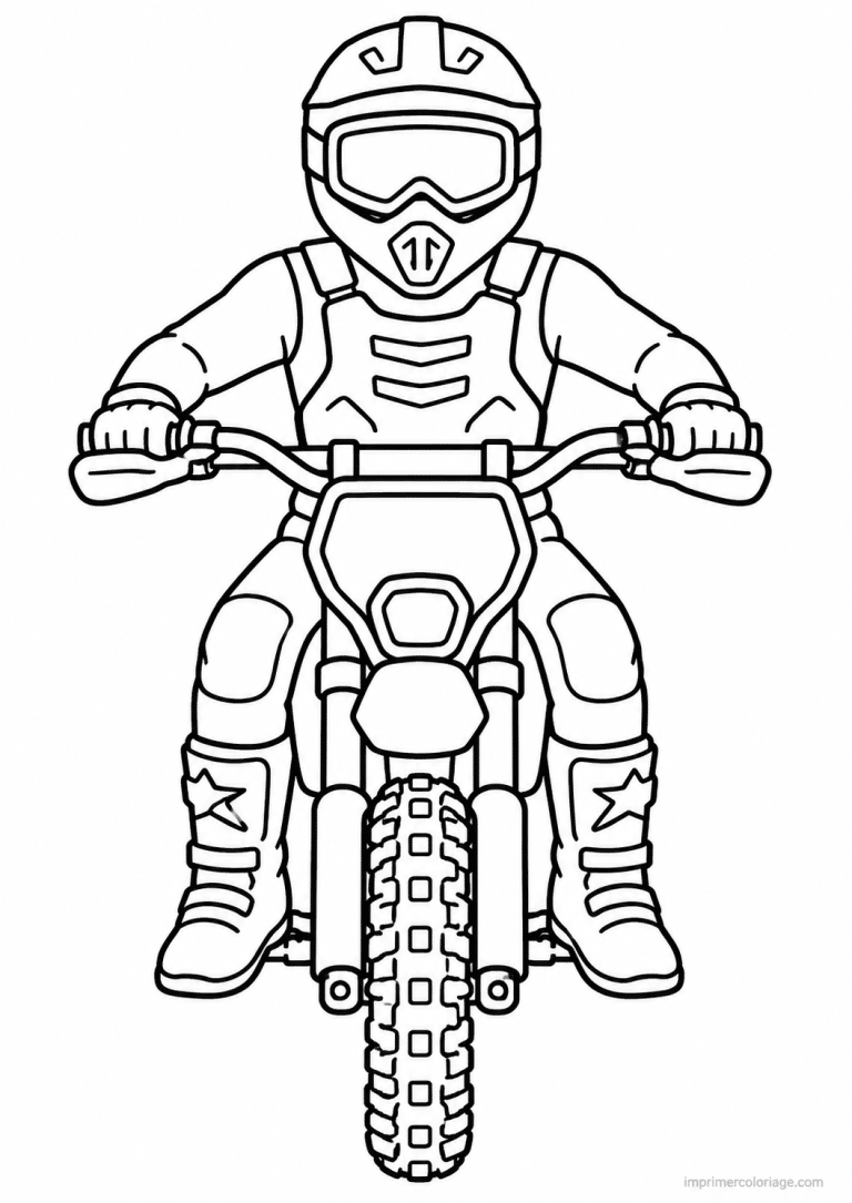 coloriage moto cross epais saut air - dessin gratuit &agrave; imprimer