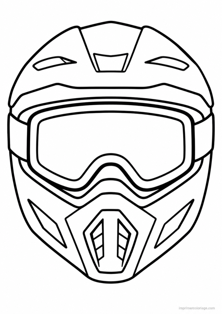 coloriage moto cross fins equipement detail - dessin gratuit &agrave; imprimer