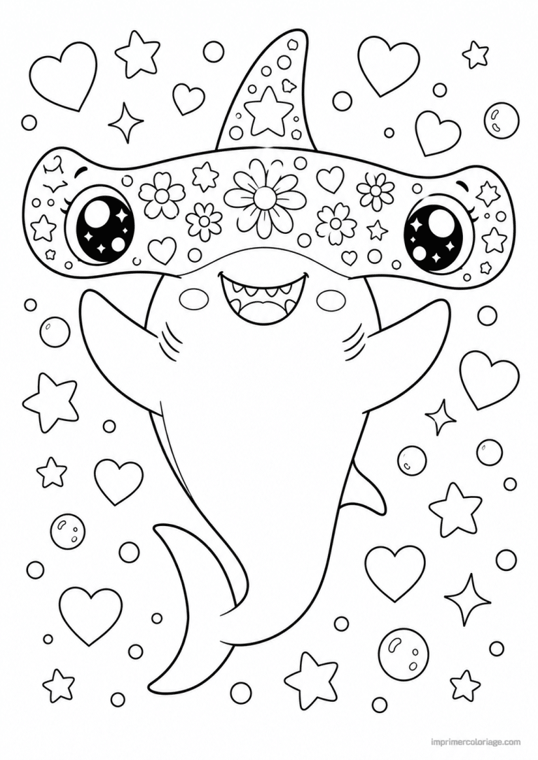 coloriage requin mandala machoire centre - dessin gratuit &agrave; imprimer