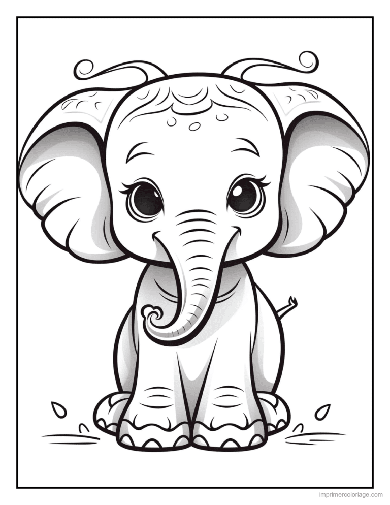 coloriage savane bebe elephant assis à imprimer coloriage savane bebe elephant assis - dessin gratuit à imprimer