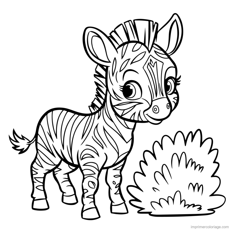 coloriage savane bebe zebre mignon à imprimer coloriage savane bebe zebre mignon - dessin gratuit à imprimer
