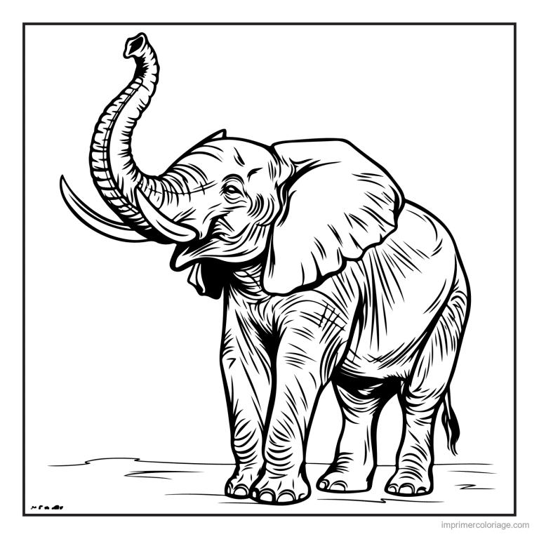 coloriage savane elephant realiste à imprimer coloriage savane elephant realiste - dessin gratuit à imprimer
