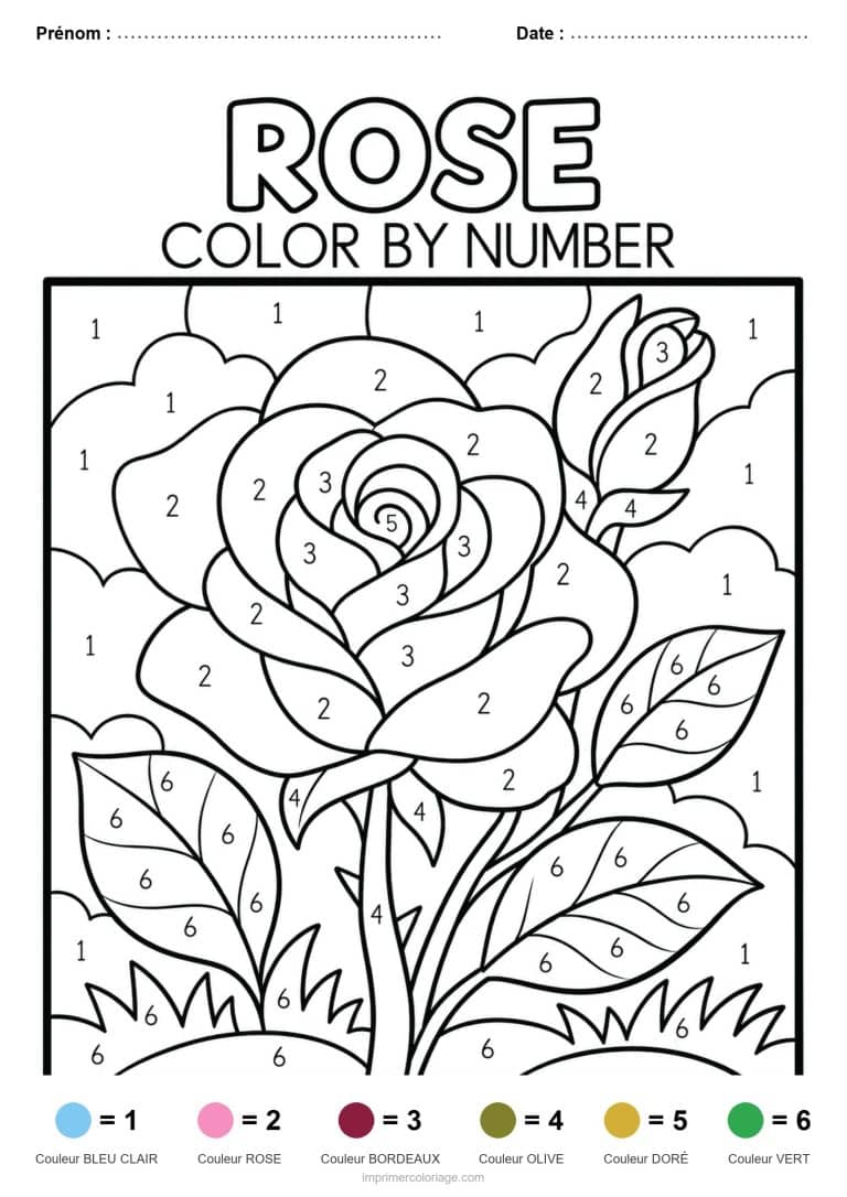 coloriage magique adulte rose, dessin gratuit &agrave; imprimer