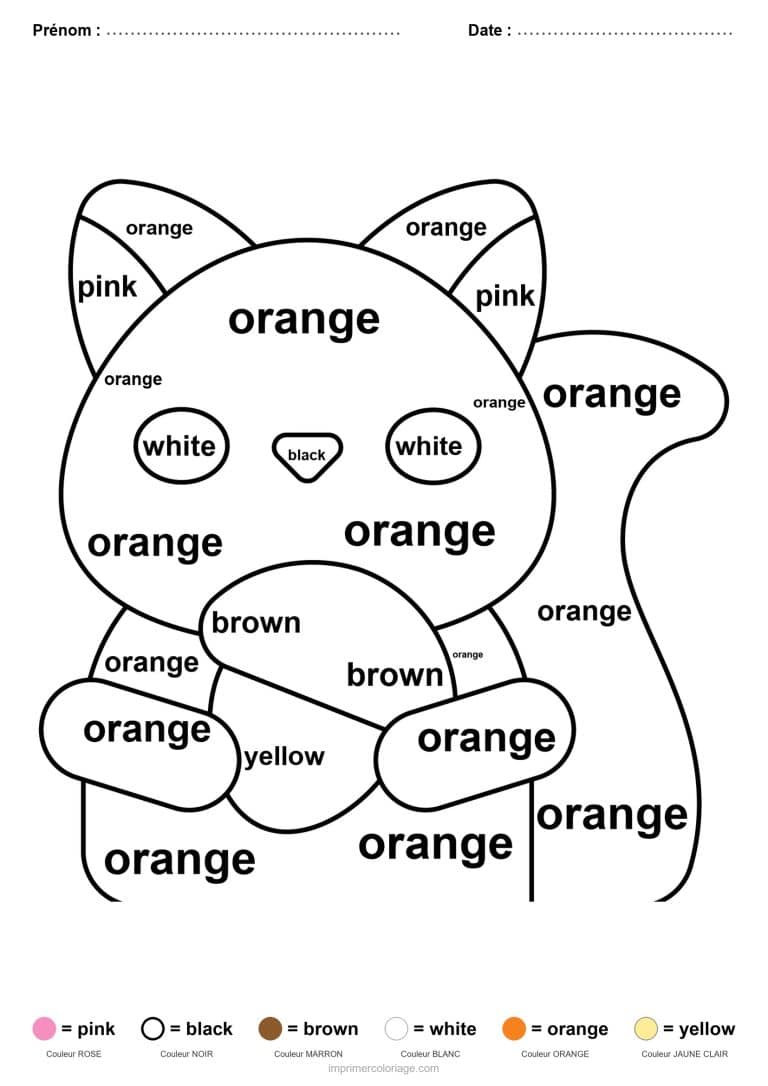 coloriage magique anglais ecureuil, dessin gratuit &agrave; imprimer