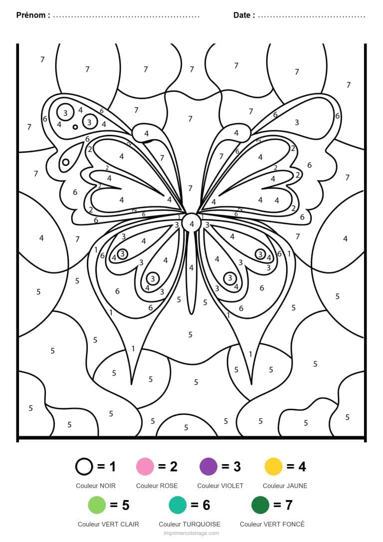 coloriage magique animaux papillon 20, dessin gratuit &agrave; imprimer