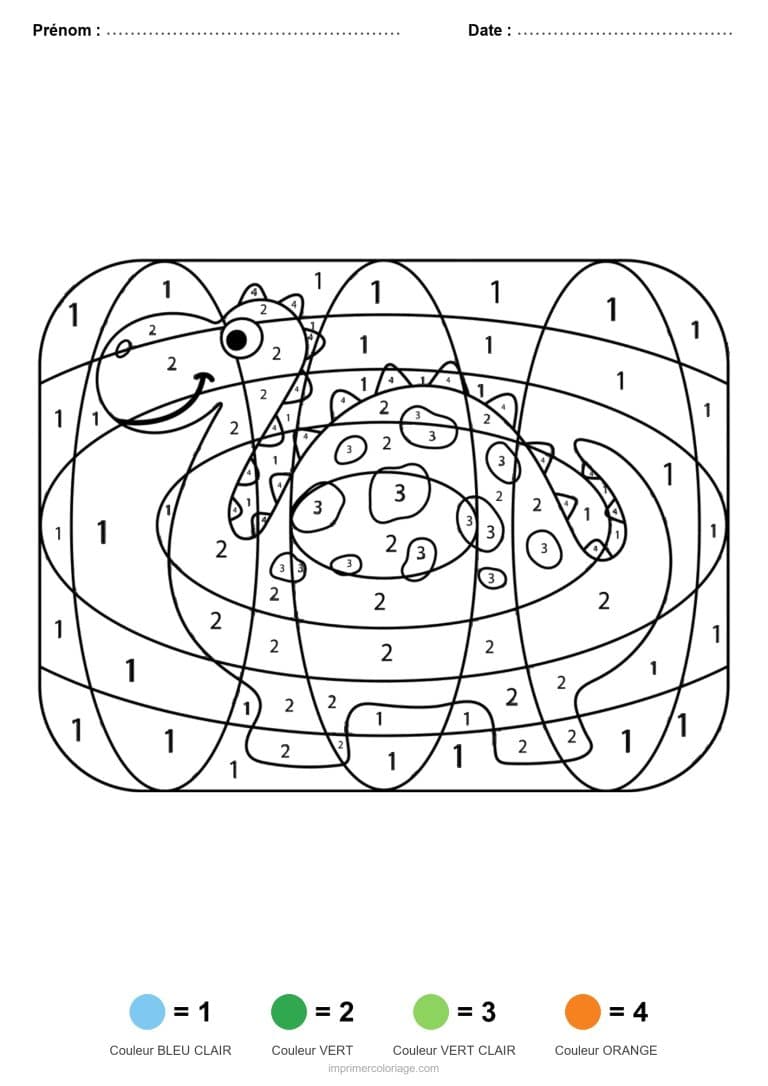 coloriage magique dinosaure dinosaure a carapace, dessin gratuit &agrave; imprimer