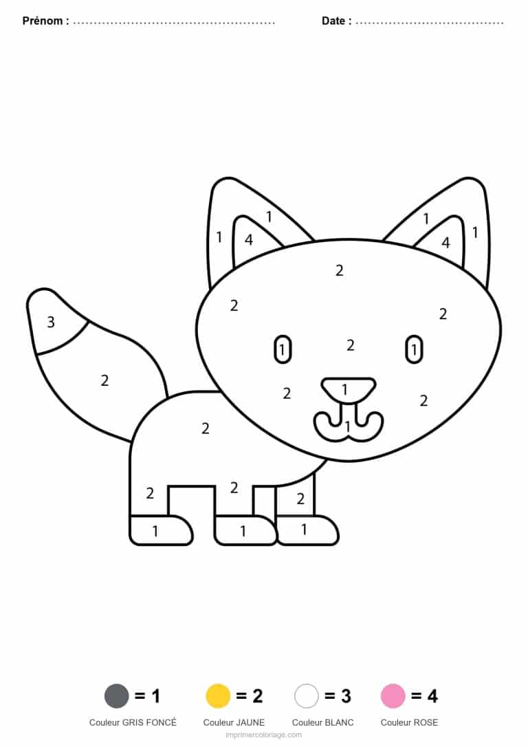 coloriage magique maternelle chat, dessin gratuit &agrave; imprimer