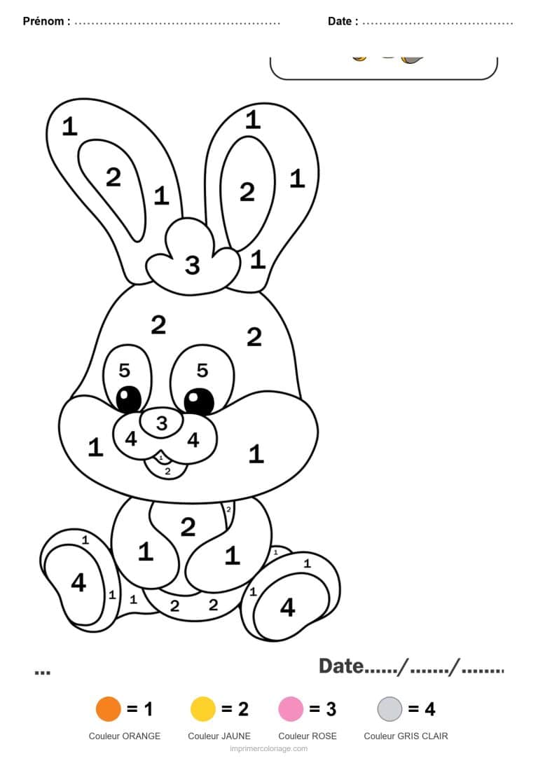 coloriage magique maternelle lapin 2, dessin gratuit &agrave; imprimer
