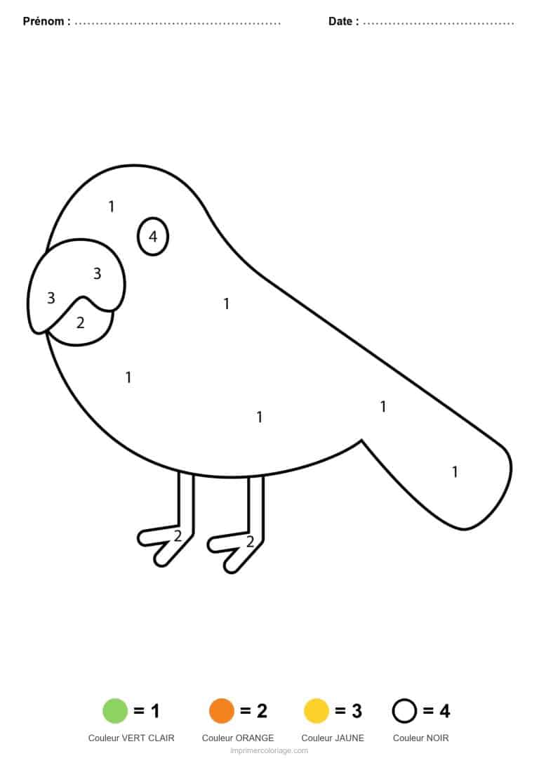 coloriage magique maternelle oiseau 2, dessin gratuit &agrave; imprimer