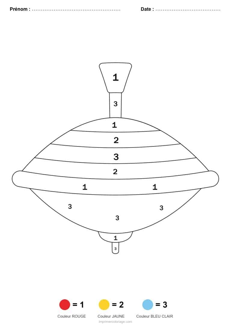 coloriage magique maternelle toupie 2, dessin gratuit &agrave; imprimer