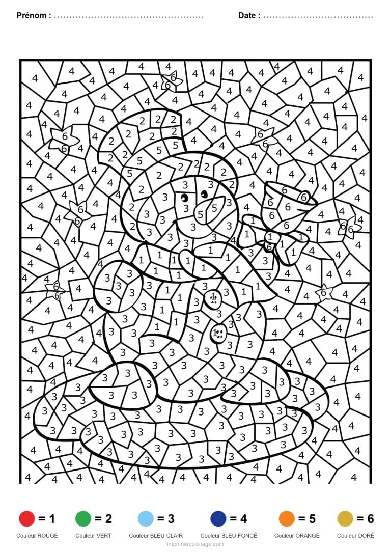 coloriage magique noel bonhomme de neige 2, dessin gratuit &agrave; imprimer