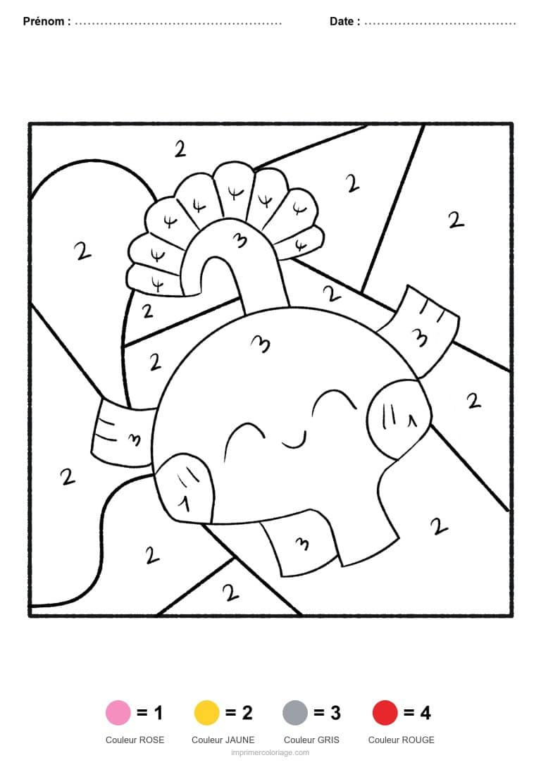 coloriage magique par-numero mesopotamie, dessin gratuit &agrave; imprimer