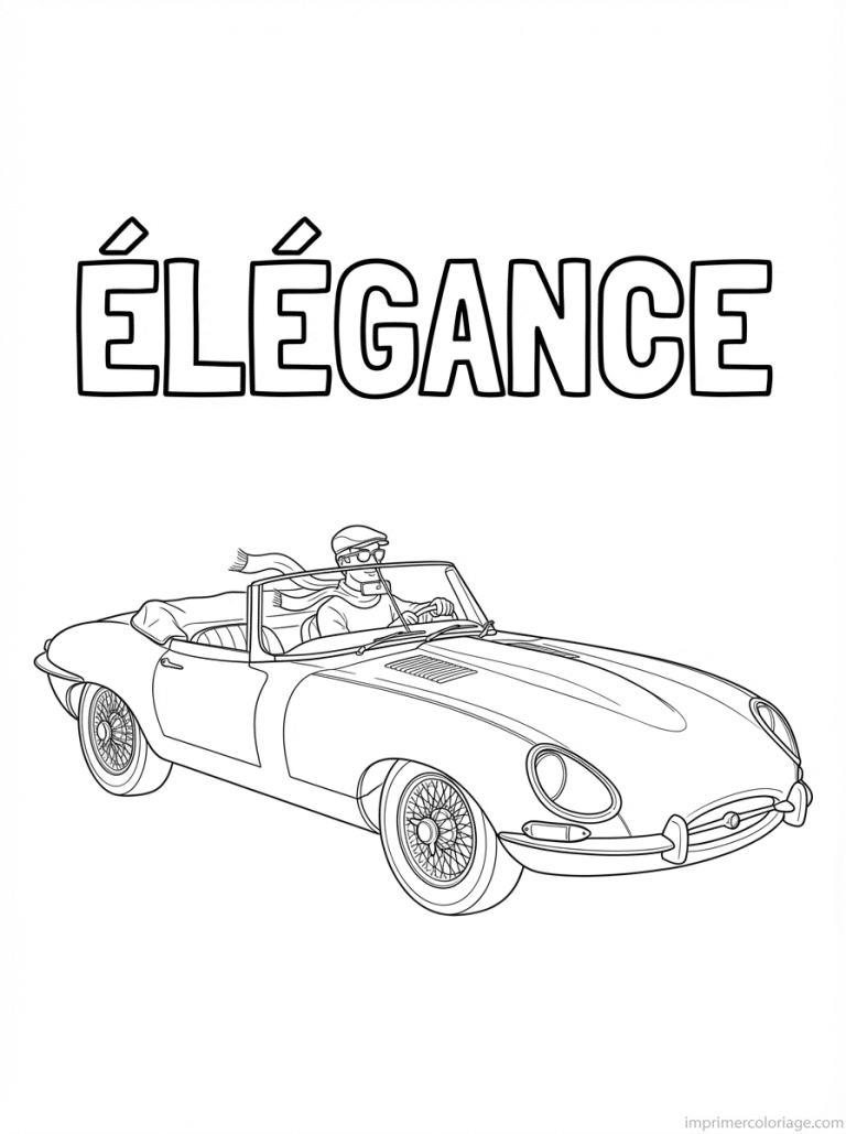 coloriage voiture luxe titre elegance - dessin gratuit &agrave; imprimer