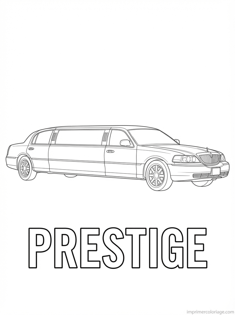 coloriage voiture luxe titre prestige - dessin gratuit &agrave; imprimer