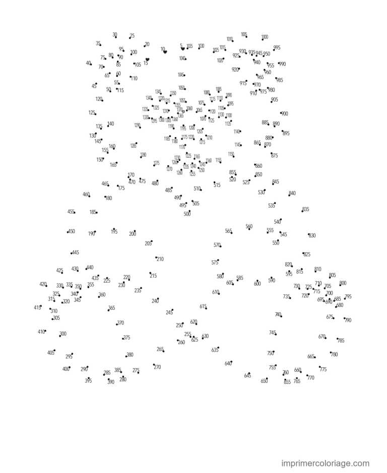 point a relier adulte 1 a 325 dessin mystere - dessin gratuit &agrave; imprimer