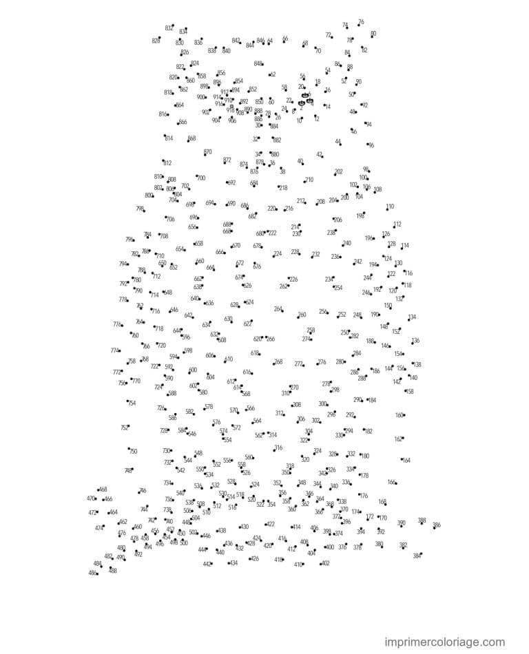 point a relier adulte 1 a 460 dessin mystere - dessin gratuit &agrave; imprimer