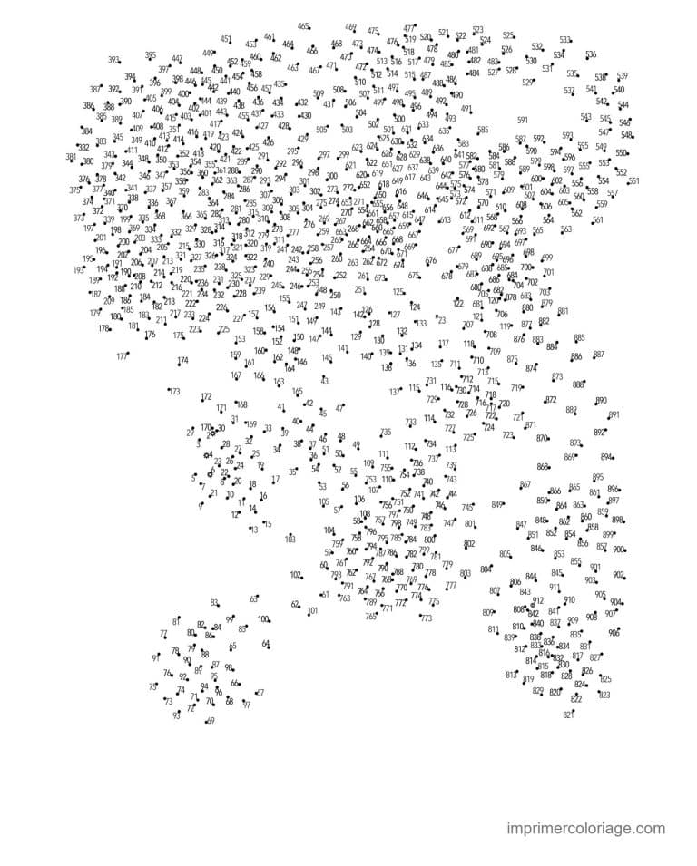 point a relier adulte 1 a 891 dessin mystere - dessin gratuit &agrave; imprimer