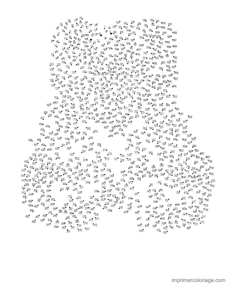 point a relier adulte 1 a 904 dessin mystere - dessin gratuit &agrave; imprimer