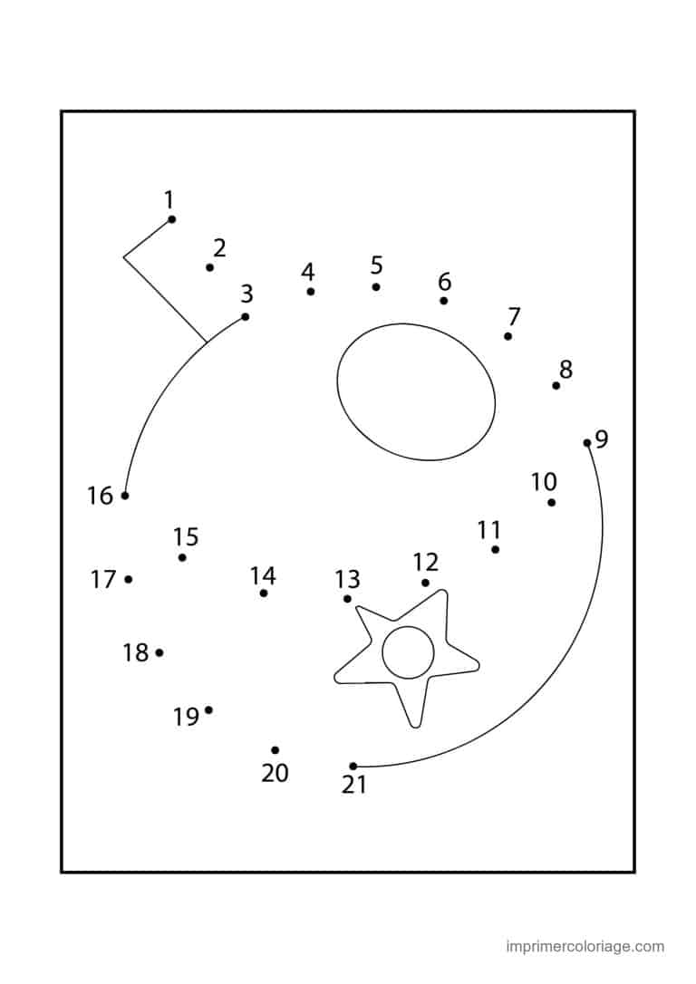 point a relier animal de la mer 1 a 21 etoile de mer - dessin gratuit &agrave; imprimer