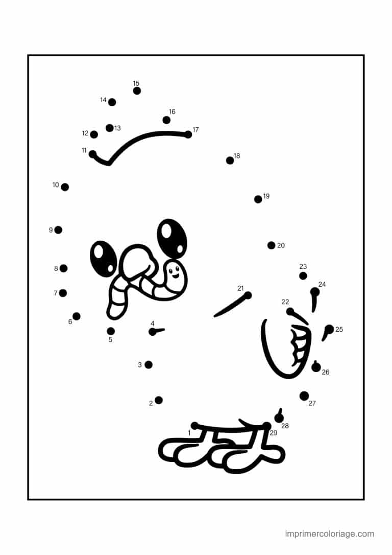 point a relier animal de la mer 1 a 29 dessin surprise - dessin gratuit &agrave; imprimer