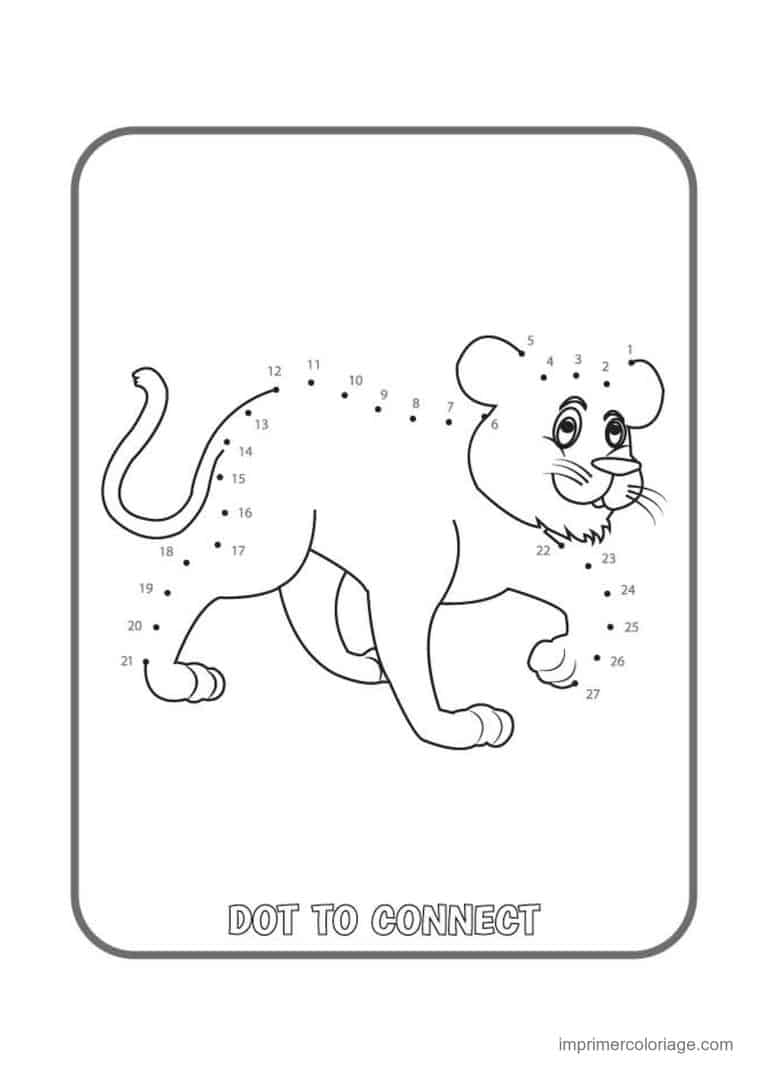 point a relier animal sauvage 1 a 22 leopard - dessin gratuit &agrave; imprimer