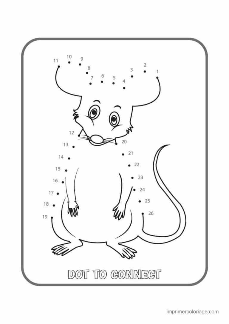 point a relier animal sauvage 1 a 29 souris - dessin gratuit &agrave; imprimer