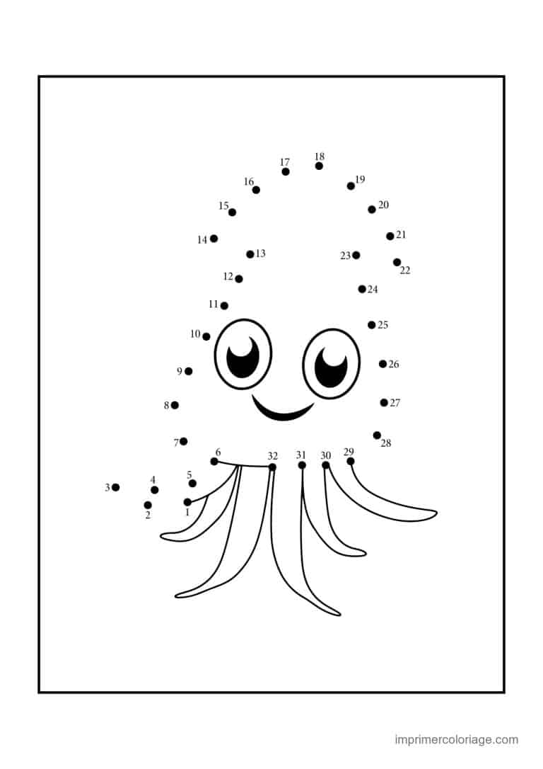 point a relier ce1 1 a 32 calamar - dessin gratuit &agrave; imprimer