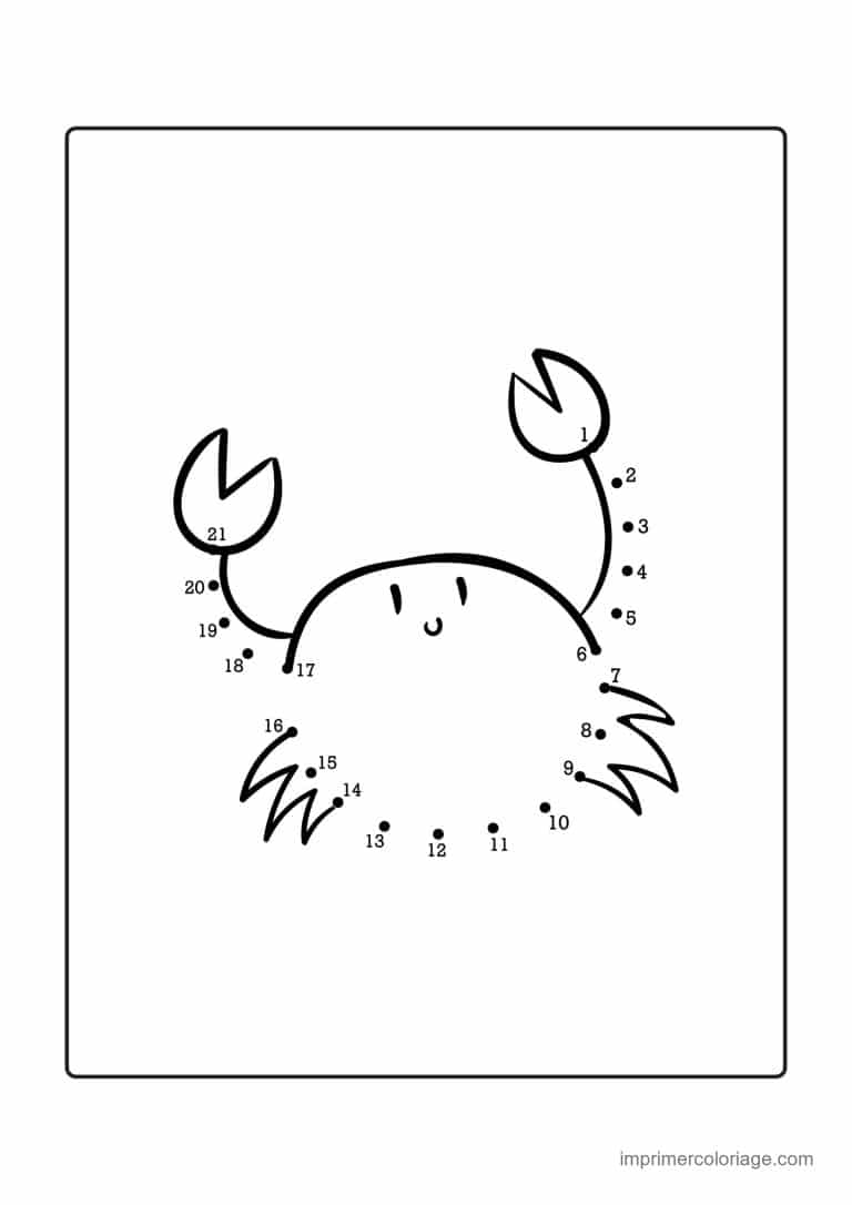 point a relier ce1 1 a 32 crabe - dessin gratuit &agrave; imprimer