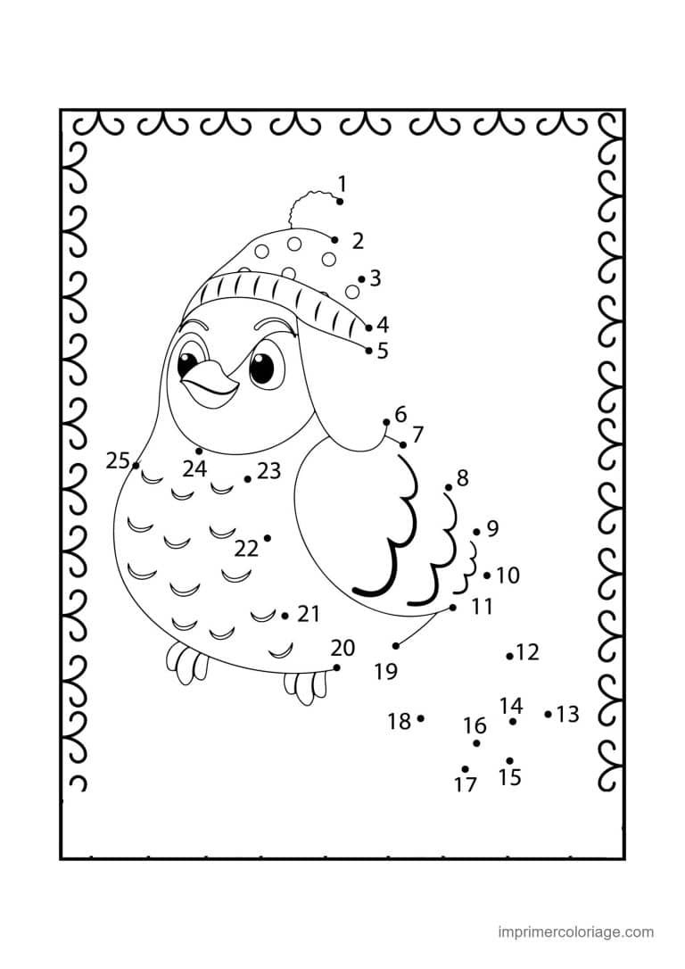 point a relier ce1 1 a 32 hibou au bonnet - dessin gratuit &agrave; imprimer